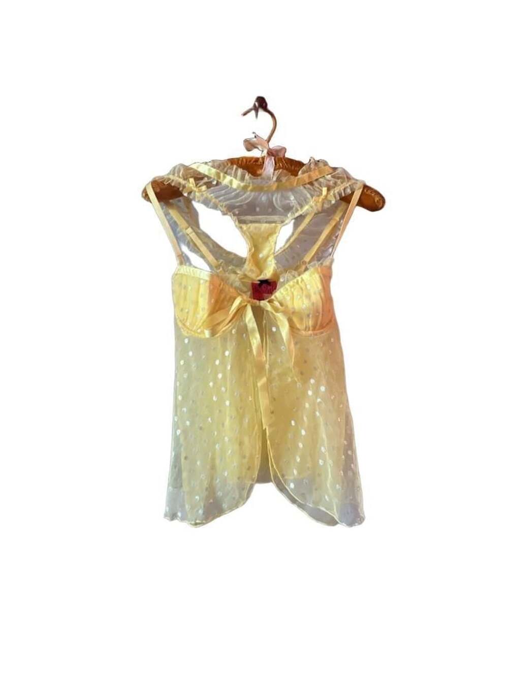 Victoria's Secret Sexy Little Things Babydoll Size 34B Yellow